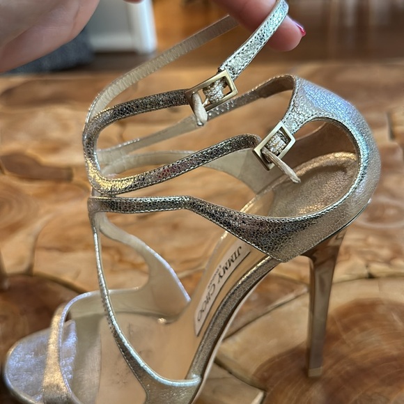 Jimmy Choo Champagne evening heels - Picture 5 of 8